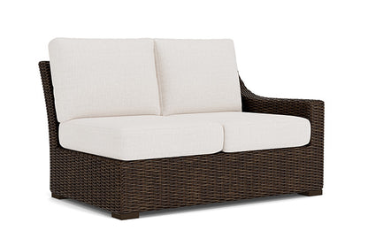 Lloyd Flanders - Mesa Left Arm Loveseat In Pecan Finish With Reflections Snow Fabric - 2980520862014 view 1