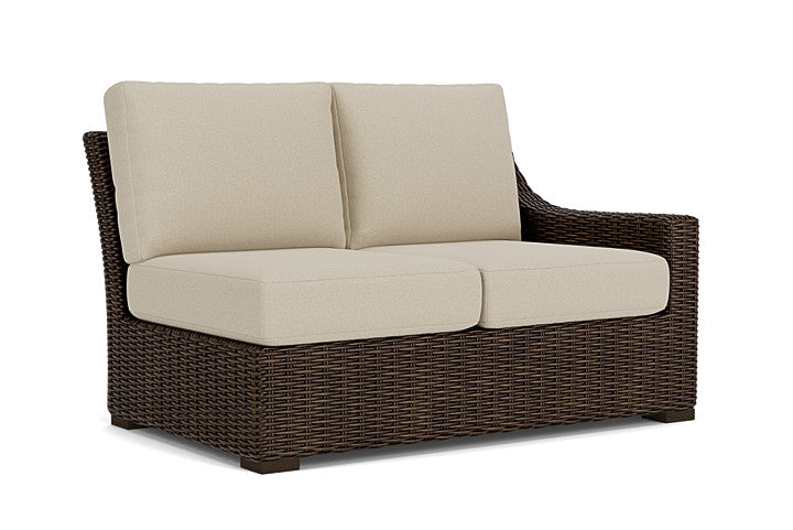 Lloyd Flanders - Mesa Left Arm Loveseat In Pecan Finish With Rumba Straw Fabric - 2980520862008 view 1