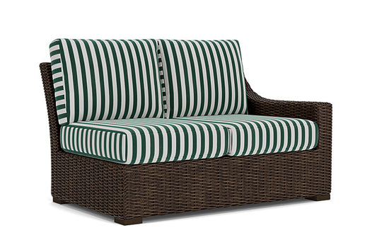 Lloyd Flanders - Mesa Left Arm Loveseat In Pecan Finish With Safari/White Stripe Fabric - 298052086269 view 1