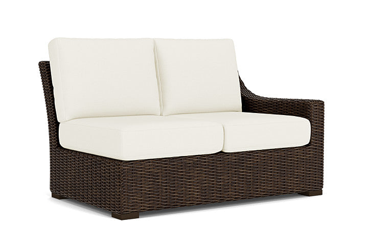 Lloyd Flanders - Mesa Left Arm Loveseat In Pecan Finish With Sailcloth Salt Fabric - 298052086890 view 1