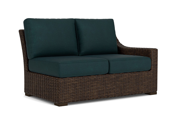 Lloyd Flanders - Mesa Left Arm Loveseat In Pecan Finish With Sandberg Lagoon Fabric - 2980520862039 view 1