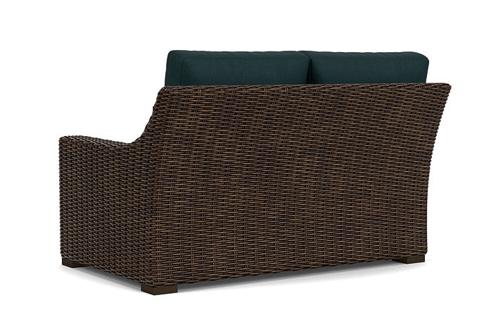Lloyd Flanders - Mesa Left Arm Loveseat In Pecan Finish With Sandberg Lagoon Fabric - 2980520862039 view 2