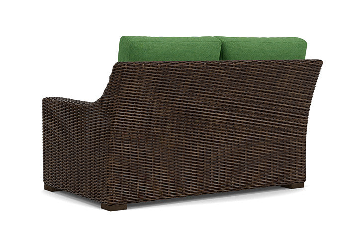 Lloyd Flanders - Mesa Left Arm Loveseat In Pecan Finish With Seadog Botanical Fabric - 2980520862066 view 2