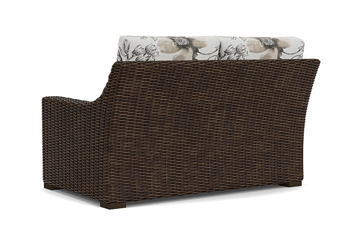 Lloyd Flanders - Mesa Left Arm Loveseat In Pecan Finish With Serena Floral Dove Fabric - 2980520862077 view 2