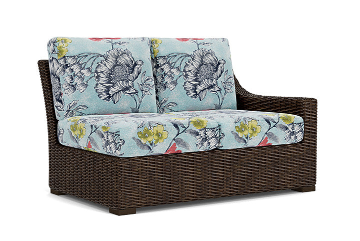 Lloyd Flanders - Mesa Left Arm Loveseat In Pecan Finish With Serena Floral Meadow Fabric - 2980520862079 view 1