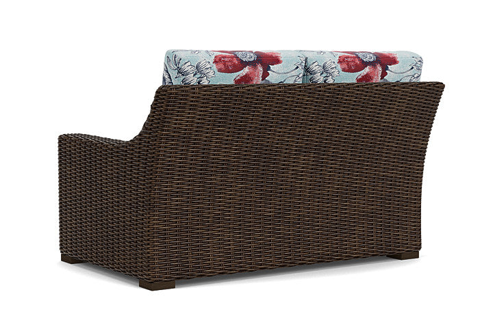 Lloyd Flanders - Mesa Left Arm Loveseat In Pecan Finish With Serena Floral Meadow Fabric - 2980520862079 view 2