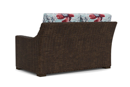 Lloyd Flanders - Mesa Left Arm Loveseat In Pecan Finish With Serena Floral Meadow Fabric - 2980520862079 view 2