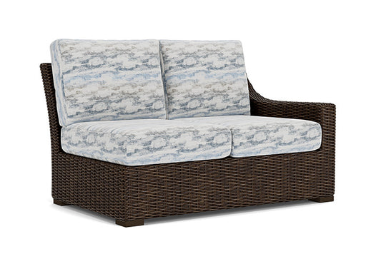 Lloyd Flanders - Mesa Left Arm Loveseat In Pecan Finish With Stratosphere Cloud Fabric - 2980520861966 view 1
