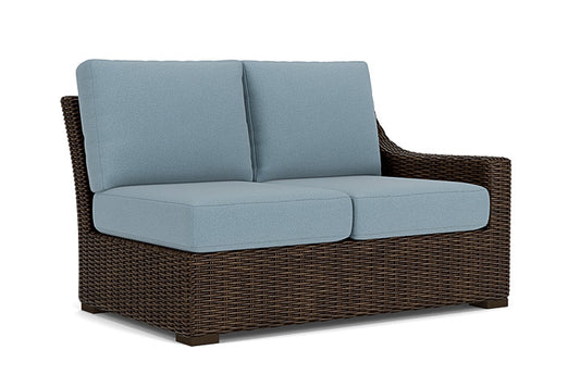 Lloyd Flanders - Mesa Left Arm Loveseat In Pecan Finish With Unearth Mist Fabric - 2980520862068 view 1