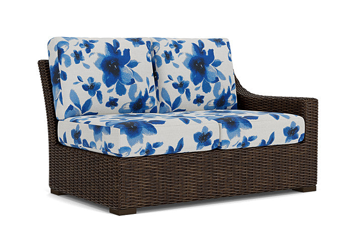 Lloyd Flanders - Mesa Left Arm Loveseat In Pecan Finish With Watercolor Blossom Capri Fabric - 298052086672 view 1