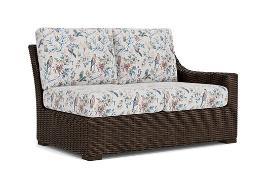 Lloyd Flanders - Mesa Left Arm Loveseat In Pecan Finish With Whimsical Bird Song Fabric - 2980520862080 view 1