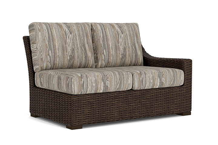 Lloyd Flanders - Mesa Left Arm Loveseat In Pecan Finish With Woodgrain Ash Fabric - 298052086723 view 1