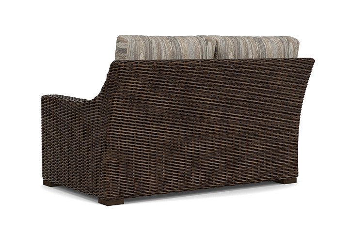 Lloyd Flanders - Mesa Left Arm Loveseat In Pecan Finish With Woodgrain Ash Fabric - 298052086723 view 2