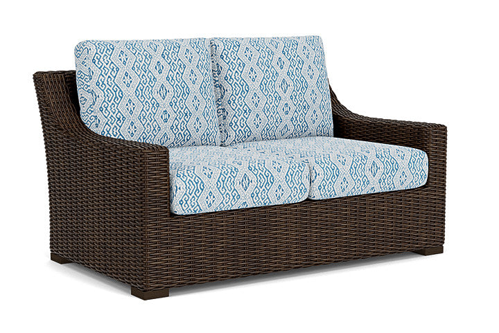 Lloyd Flanders - Mesa Loveseat In Pecan Finish With Aman Capri Fabric - 2980500861800 view 1