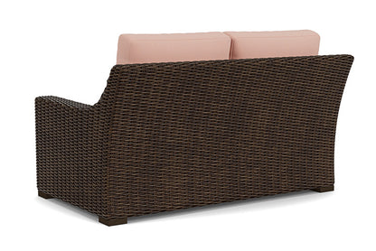 Lloyd Flanders - Mesa Loveseat In Pecan Finish With Azulu Clay Fabric - 2980500862033 view 2