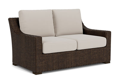 Lloyd Flanders - Mesa Loveseat In Pecan Finish With Azulu Twine Fabric - 2980500862034 view 1