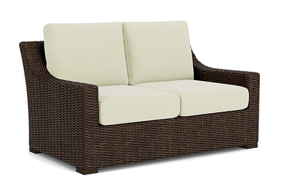 Lloyd Flanders - Mesa Loveseat In Pecan Finish With Bamboo Bay Meadow Fabric - 2980500862060 view 1