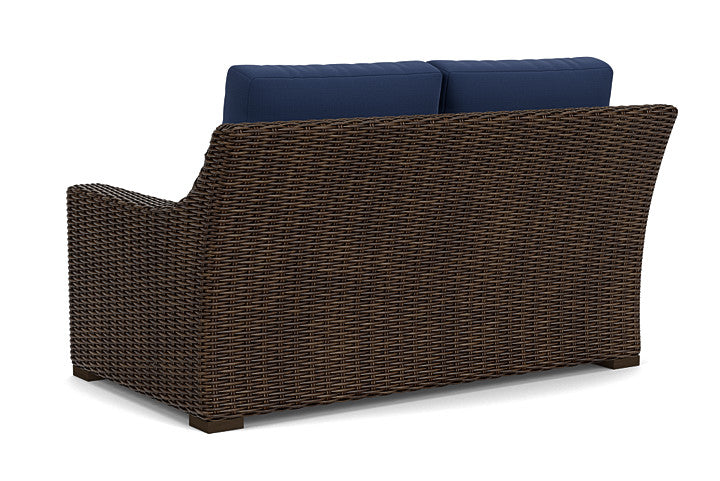 Lloyd Flanders - Mesa Loveseat In Pecan Finish With Beach Navy Fabric - 2980500862013 view 2