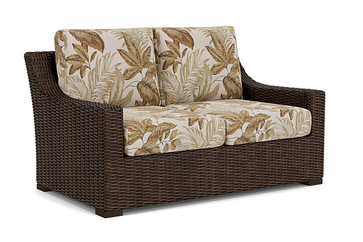 Lloyd Flanders - Mesa Loveseat In Pecan Finish With Botanic Willow Fabric - 298050086164 view 1