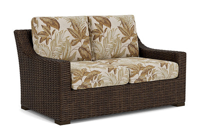 Lloyd Flanders - Mesa Loveseat In Pecan Finish With Botanic Willow Fabric - 298050086164 view 1