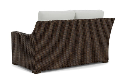 Lloyd Flanders - Mesa Loveseat In Pecan Finish With Bright Side Fog Fabric - 2980500862012 view 2