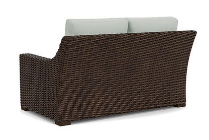 Lloyd Flanders - Mesa Loveseat In Pecan Finish With Callen Celadon Fabric - 2980500862024 view 2