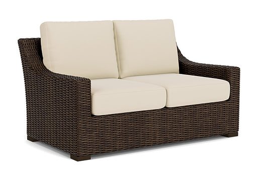 Lloyd Flanders - Mesa Loveseat In Pecan Finish With Callen Pearl Fabric - 2980500862021 view 1