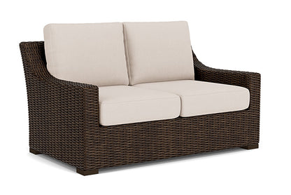 Lloyd Flanders - Mesa Loveseat In Pecan Finish With Canvas Birds Eye Fabric - 298050086937 view 1