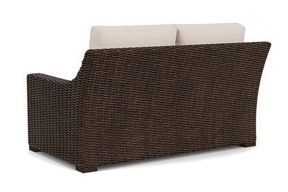 Lloyd Flanders - Mesa Loveseat In Pecan Finish With Canvas Birds Eye Fabric - 298050086937 view 2
