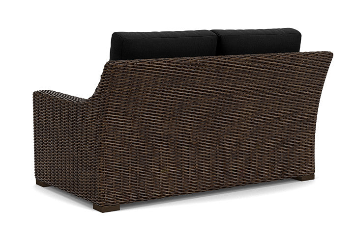 Lloyd Flanders - Mesa Loveseat In Pecan Finish With Canvas Black Fabric - 298050086157 view 2