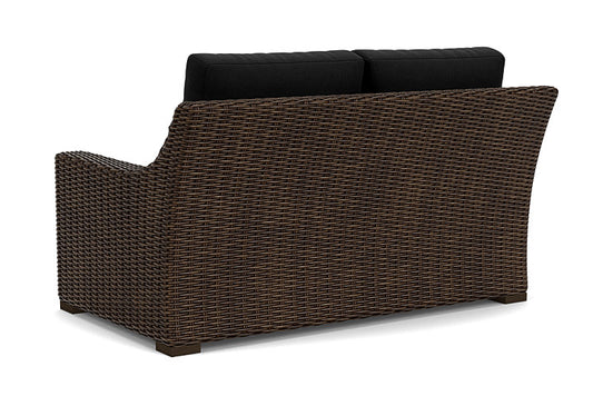 Lloyd Flanders - Mesa Loveseat In Pecan Finish With Canvas Black Fabric - 298050086157 view 2