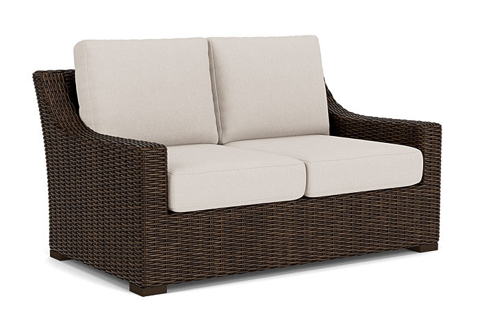 Lloyd Flanders - Mesa Loveseat In Pecan Finish With Canvas Canvas Fabric - 298050086319 view 1