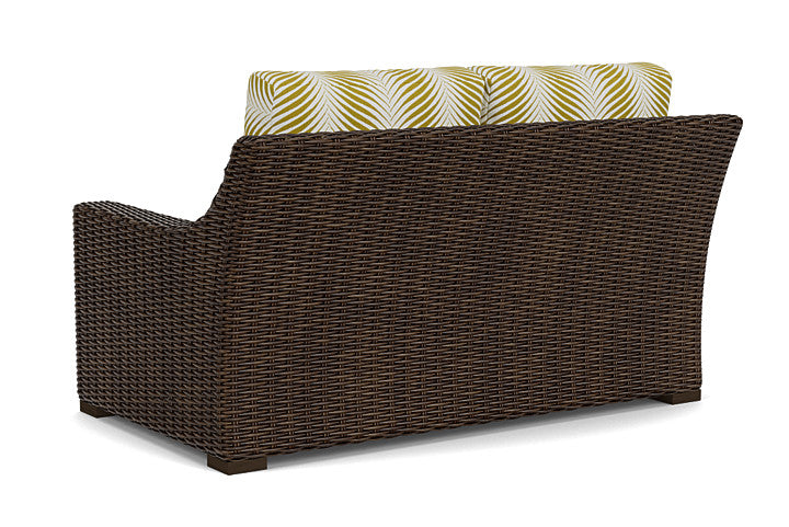 Lloyd Flanders - Mesa Loveseat In Pecan Finish With Clock Out Dew Fabric - 2980500862083 view 2