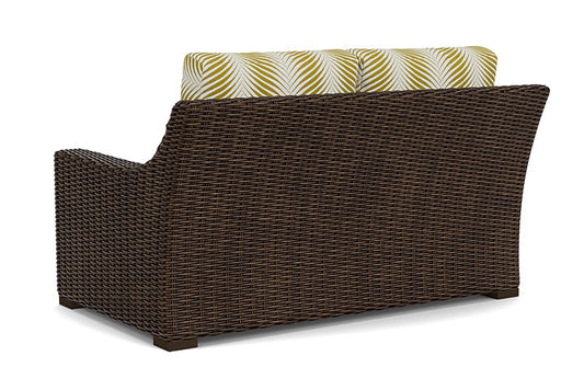 Lloyd Flanders - Mesa Loveseat In Pecan Finish With Clock Out Dew Fabric - 2980500862083 view 2