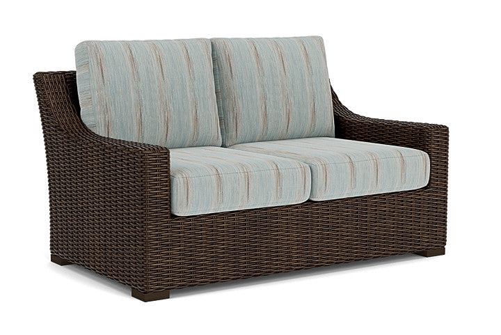 Lloyd Flanders - Mesa Loveseat In Pecan Finish With Colorwave Mist Fabric - 2980500862072 view 1