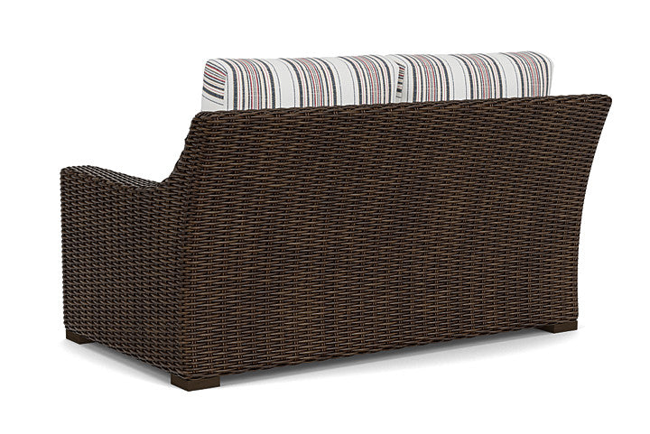 Lloyd Flanders - Mesa Loveseat In Pecan Finish With Deering Cadet Fabric - 2980500862047 view 2