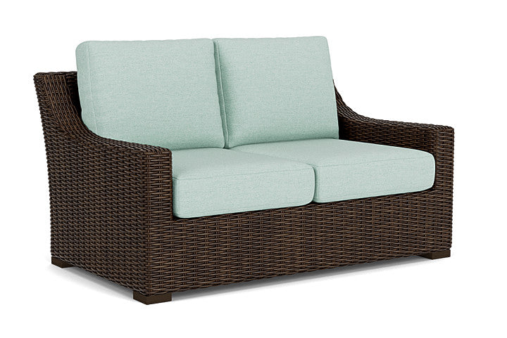 Lloyd Flanders - Mesa Loveseat In Pecan Finish With Demo Mist Fabric - 298050086066 view 1