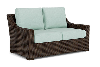 Lloyd Flanders - Mesa Loveseat In Pecan Finish With Demo Mist Fabric - 298050086066 view 1