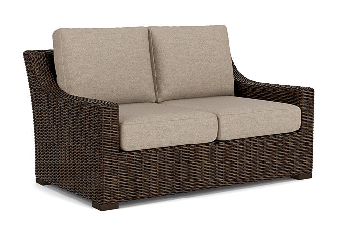 Lloyd Flanders - Mesa Loveseat In Pecan Finish With Demo Oatmeal Fabric - 298050086080 view 1