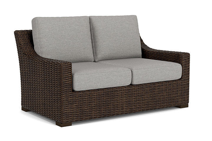 Lloyd Flanders - Mesa Loveseat In Pecan Finish With Demo Stone Fabric - 298050086095 view 1