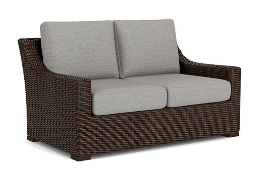 Lloyd Flanders - Mesa Loveseat In Pecan Finish With Demo Stone Fabric - 298050086095 view 1