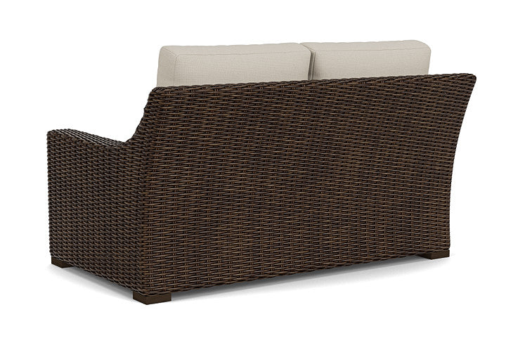 Lloyd Flanders - Mesa Loveseat In Pecan Finish With Fife Fog Fabric - 298050086181 view 2