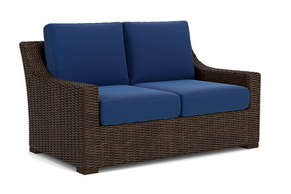 Lloyd Flanders - Mesa Loveseat In Pecan Finish With Flagship Lapis Fabric - 2980500861813 view 1