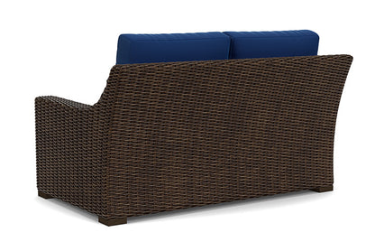 Lloyd Flanders - Mesa Loveseat In Pecan Finish With Flagship Lapis Fabric - 2980500861813 view 2