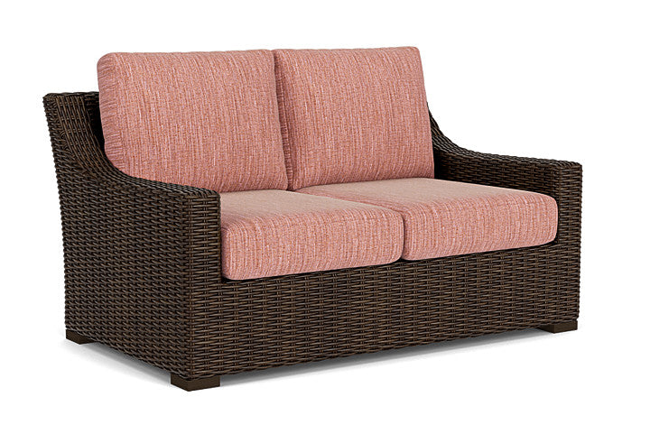 Lloyd Flanders - Mesa Loveseat In Pecan Finish With Friendly Carnival Fabric - 2980500862043 view 1