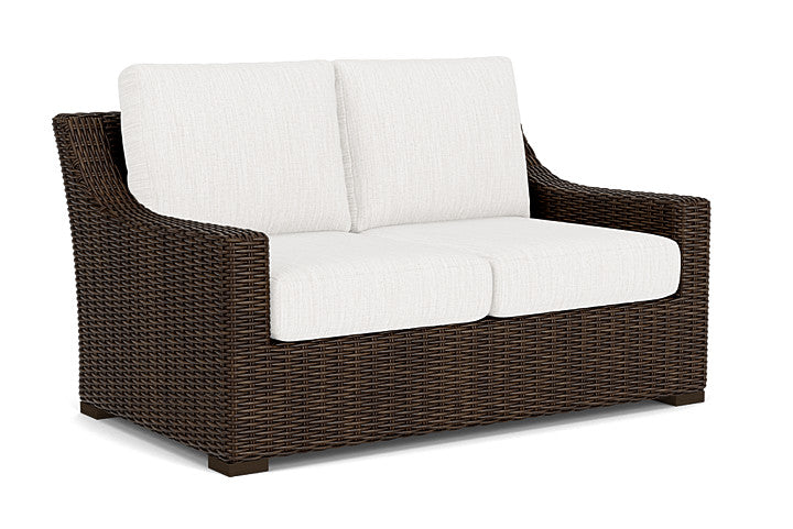 Lloyd Flanders - Mesa Loveseat In Pecan Finish With Friendly Natural Fabric - 2980500862042 view 1