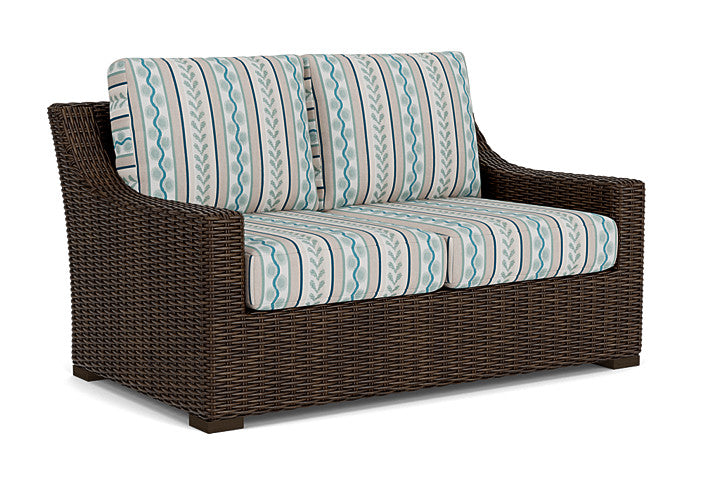 Lloyd Flanders - Mesa Loveseat In Pecan Finish With Ilona Resort Fabric - 2980500862069 view 1