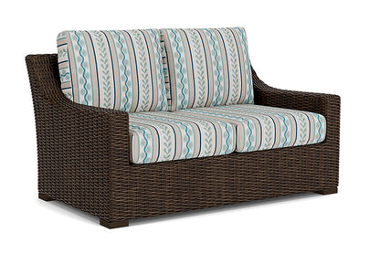 Lloyd Flanders - Mesa Loveseat In Pecan Finish With Ilona Resort Fabric - 2980500862069 view 1