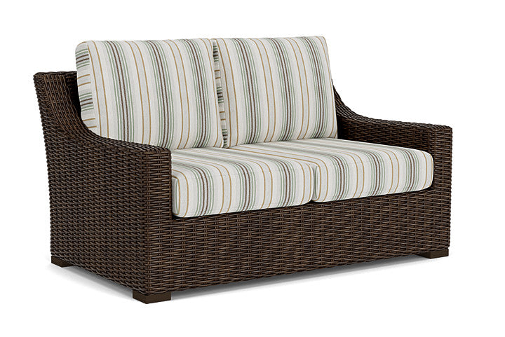Lloyd Flanders - Mesa Loveseat In Pecan Finish With Jansen Eucalyptus Fabric - 2980500862061 view 1