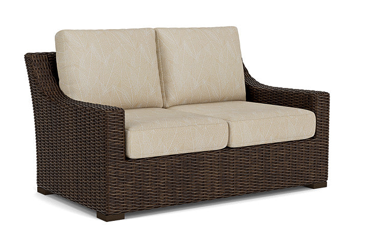 Lloyd Flanders - Mesa Loveseat In Pecan Finish With Laurel Ecru Fabric - 2980500862057 view 1